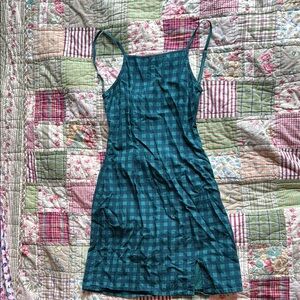 Green Checkered Urban Outfitters Dress